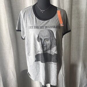 Torrid Literary Gray Graphic Tee
